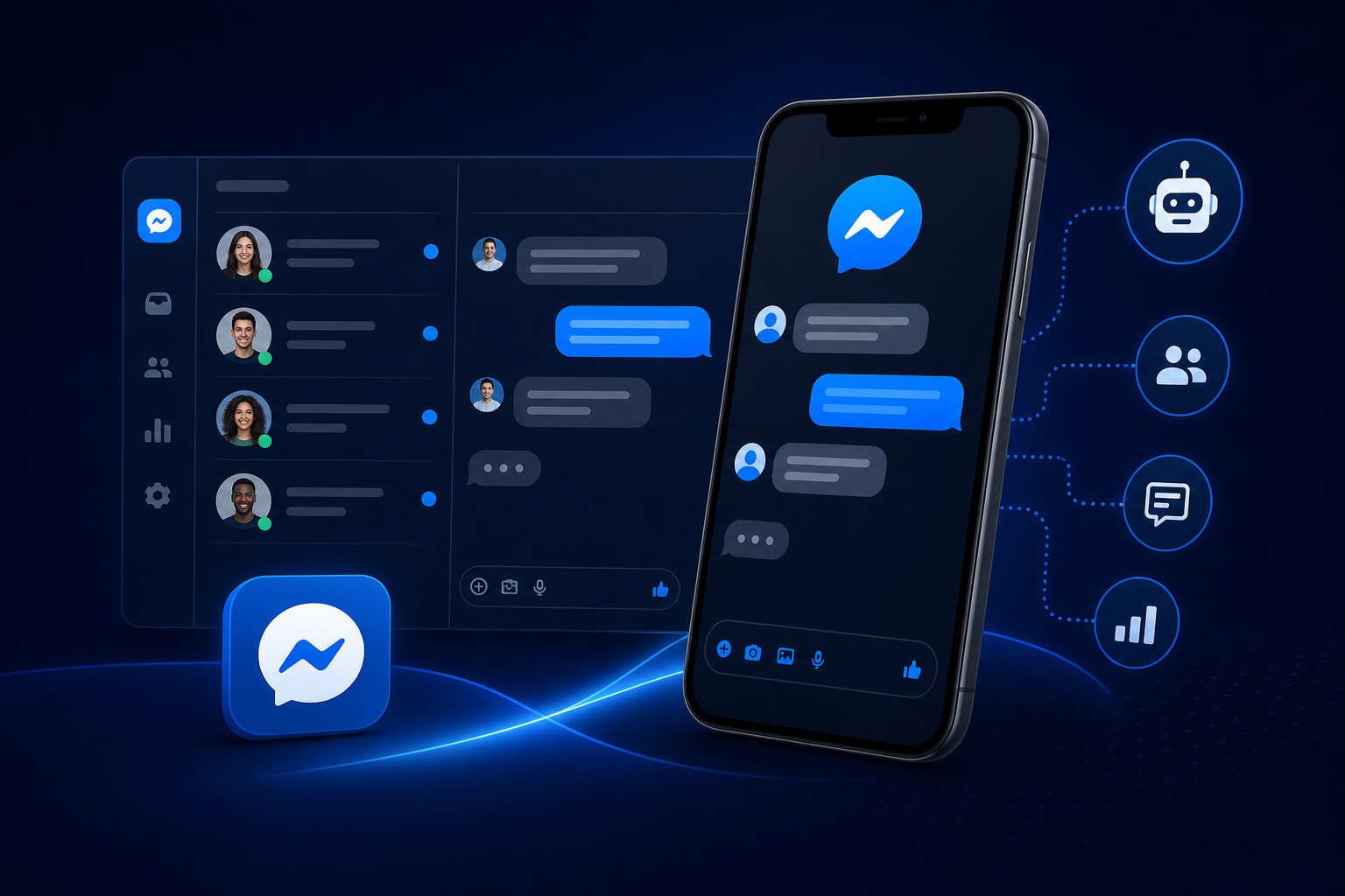 Atendimento no Facebook Messenger com ultraWhats
